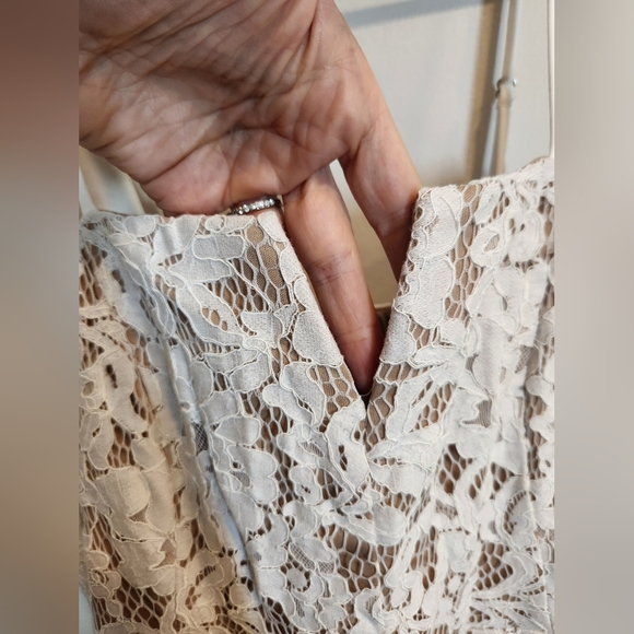 Nwt LULUS Amazing Allure White Crochet Lace Bodycon Midi Dress size S - Picture 9 of 10